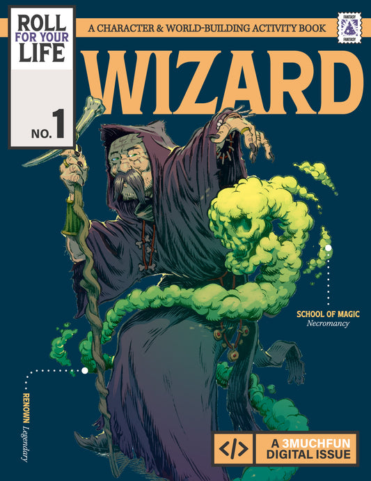 Roll For Your Life issue #1 - Wizard cover art