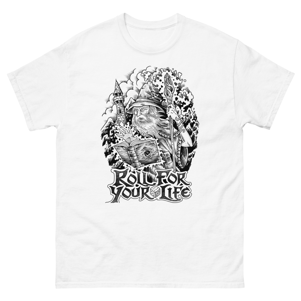 Roll For Your Life: Wizard T-shirt