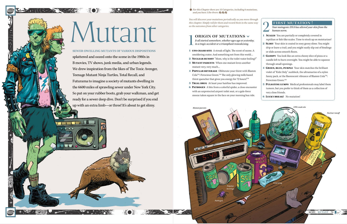 Opening pages of the Mutant chapter