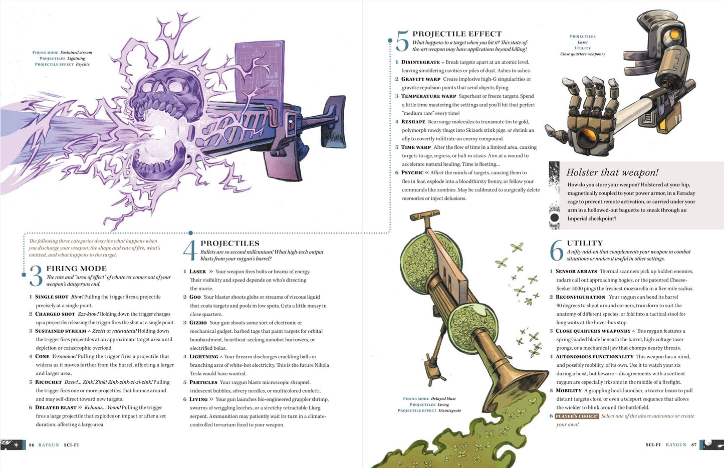 Middle spread of the Raygun chapter