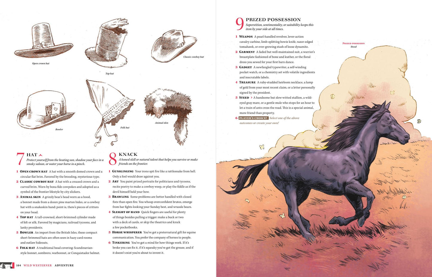Middle spread of the Wild Westerner chapter